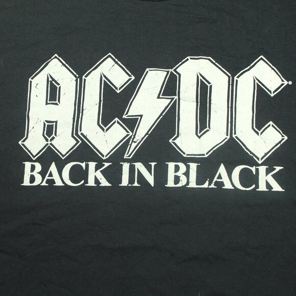 AC/DC Back in Black Unisex Size XL Black T-shirt - Picture 3 of 6